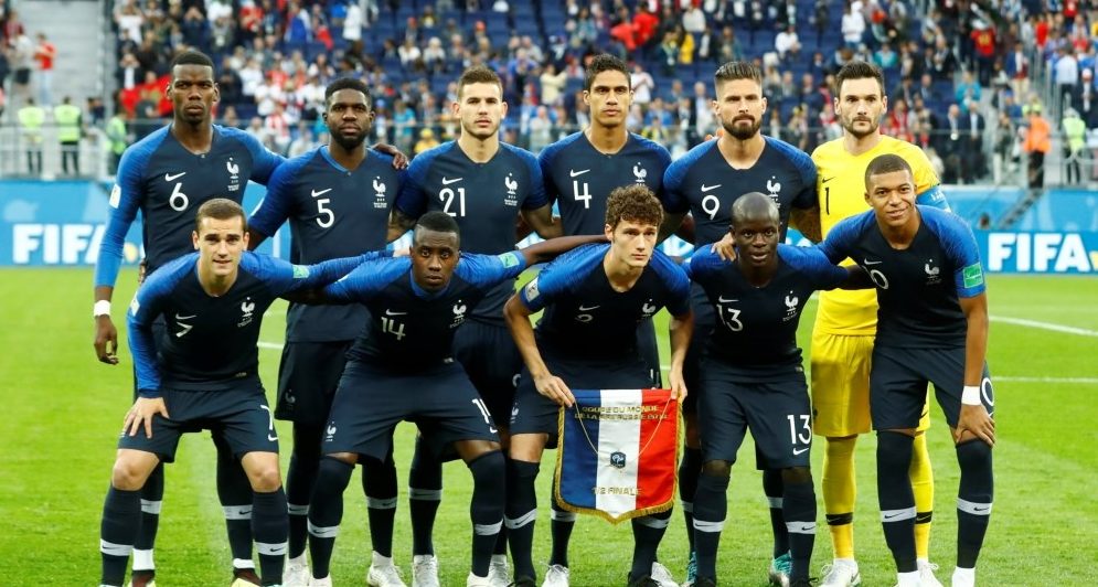 teamfoto voor France