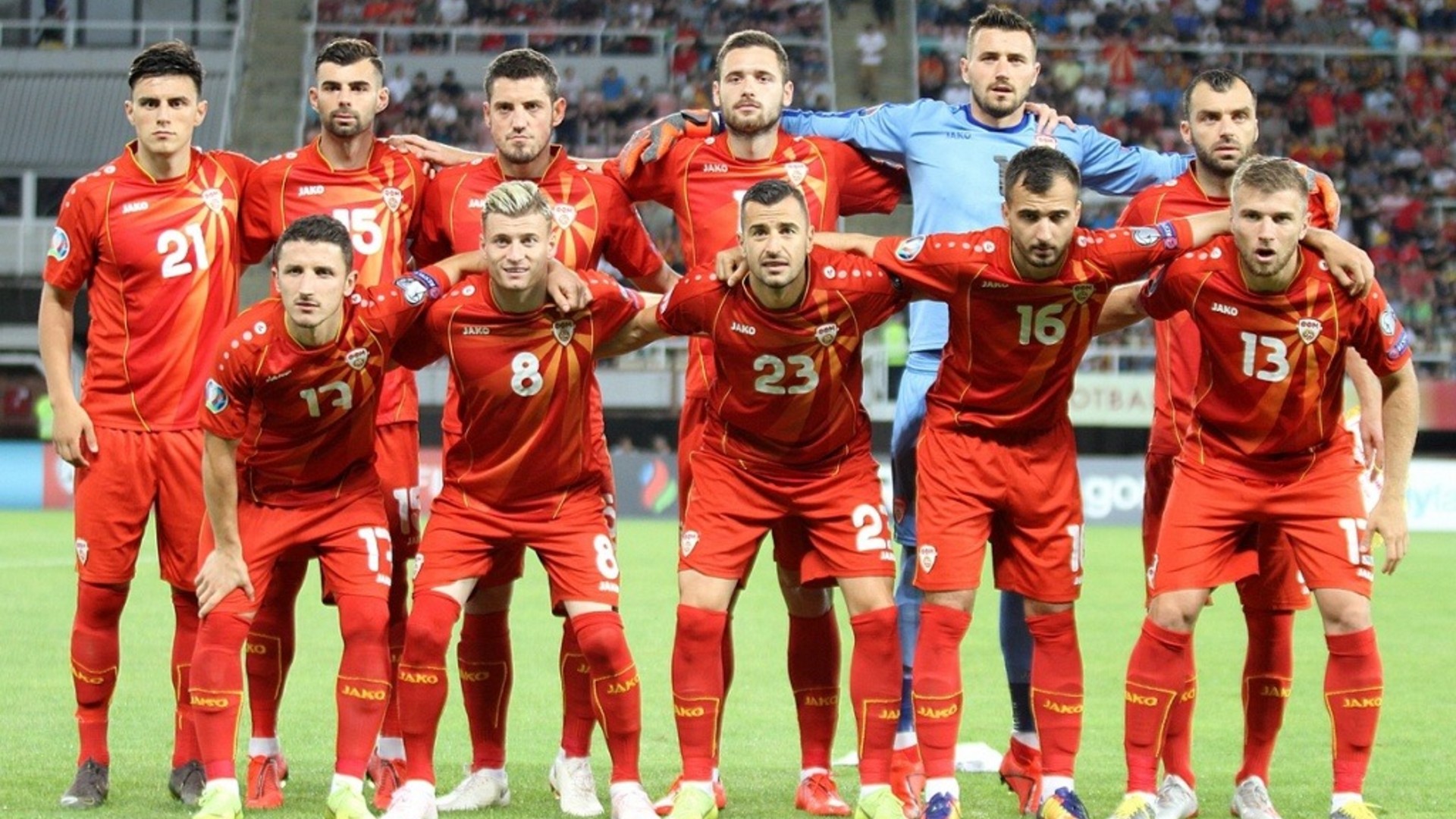 teamfoto voor North Macedonia