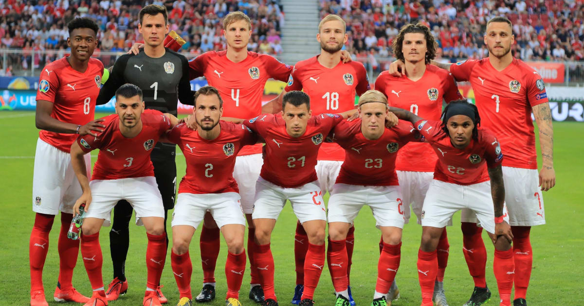 teamfoto voor Austria