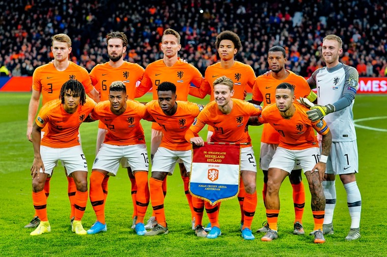 teamfoto voor Netherlands