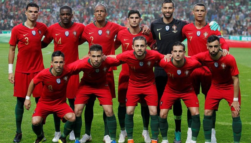 teamfoto voor Portugal