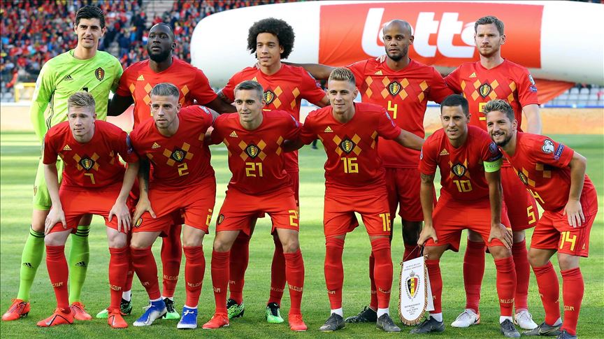 teamfoto voor Belgium